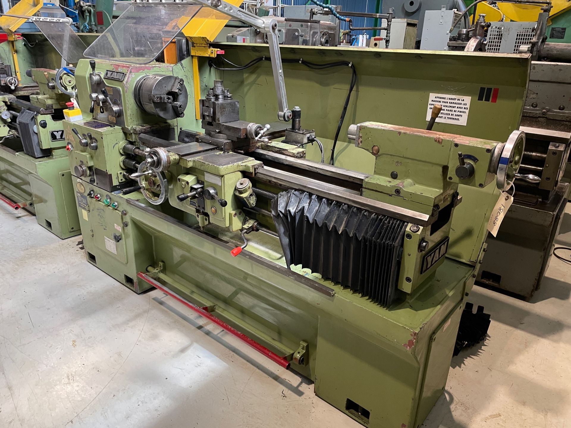 YAM LATHE, MDL 1000G, S/N A97771, 14'' X 40'', LOCATION, MONTREAL, QUEBEC - Image 3 of 6