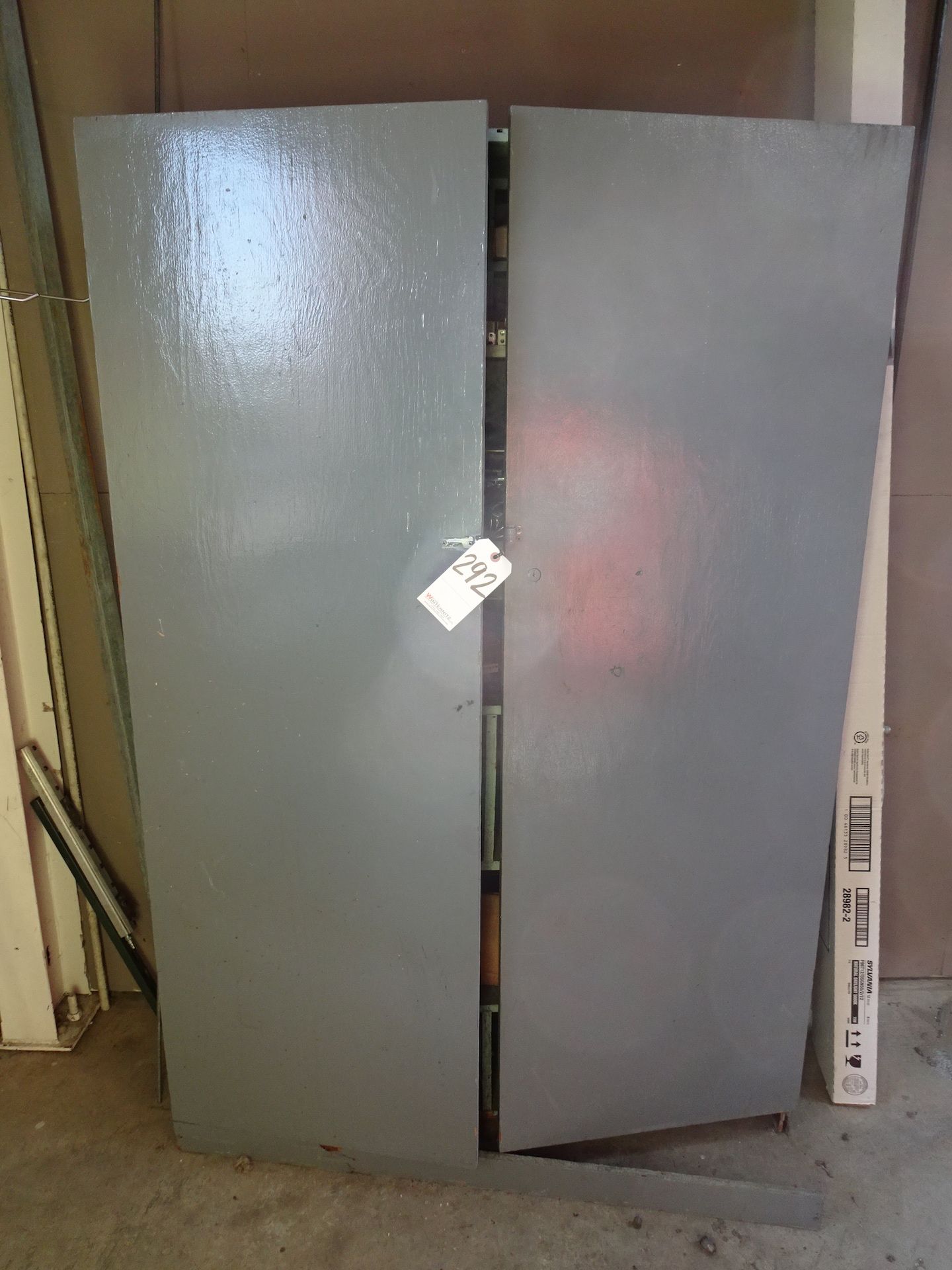 LOT: 2-Door Wood Storage Cabinet, with Contents - Image 2 of 2