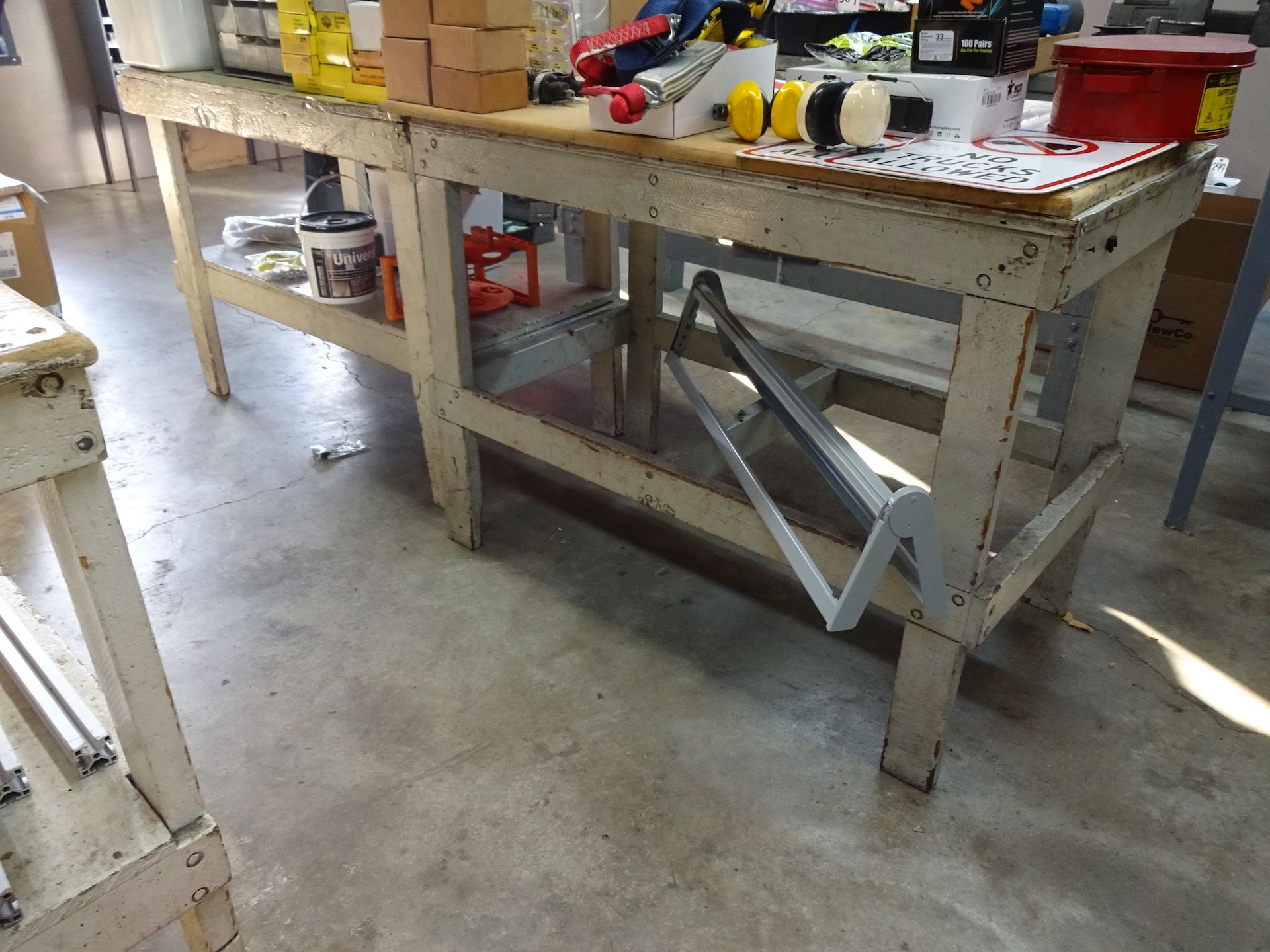 LOT: (4) Assorted Wood Work Benches - Image 3 of 3