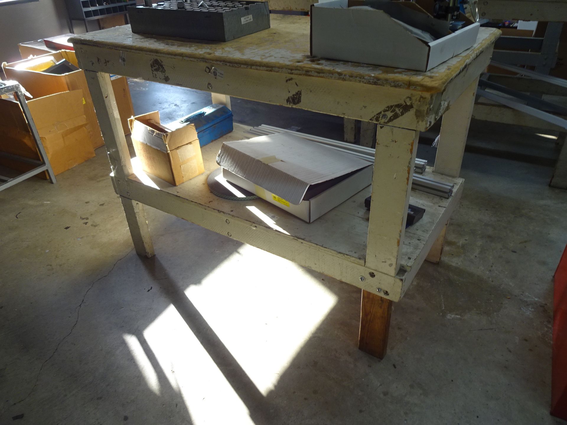 LOT: (4) Assorted Wood Work Benches - Image 2 of 3