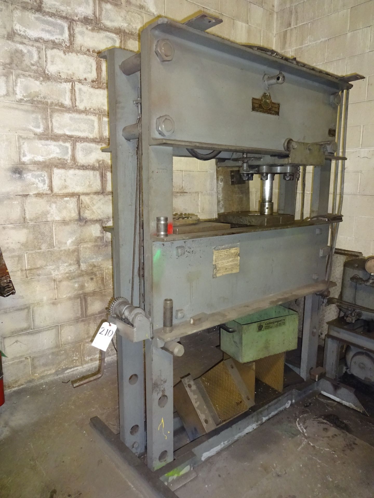 Rodgers Model S 150 14 Adjustable H-Frame Hydraulic Press, S/N S150-1351