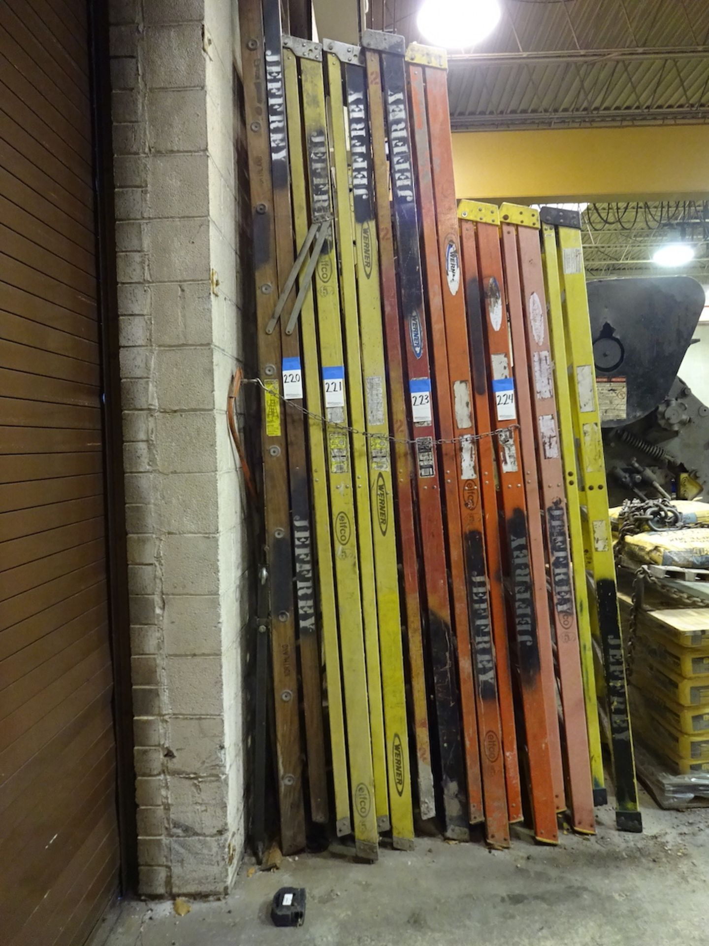 LOT: (2) 10 ft. Fiberglass Step Ladders (yellow)