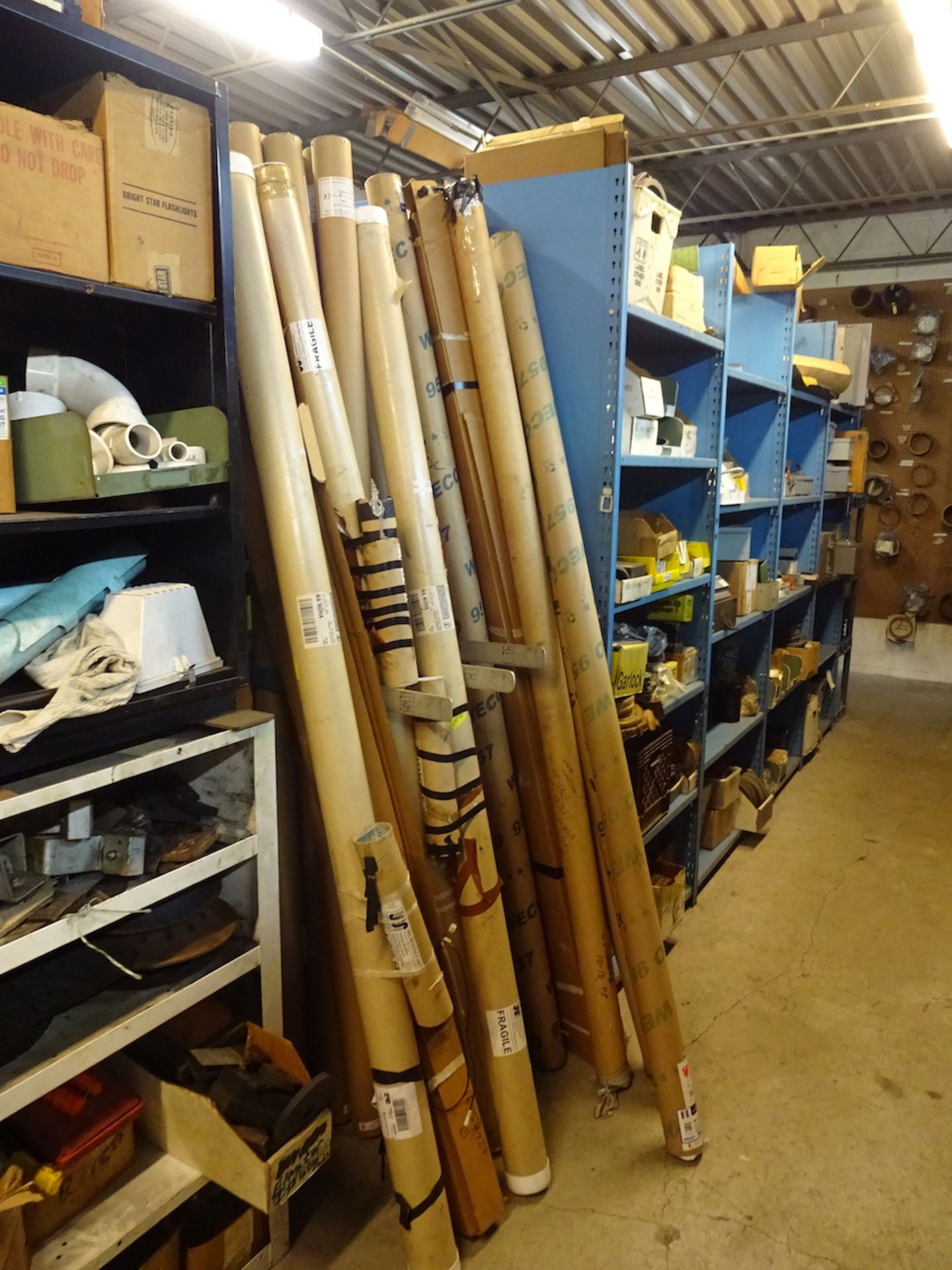 LOT: Assorted Parts & Electrical Boxes in Area (includes shelving) - Image 4 of 4