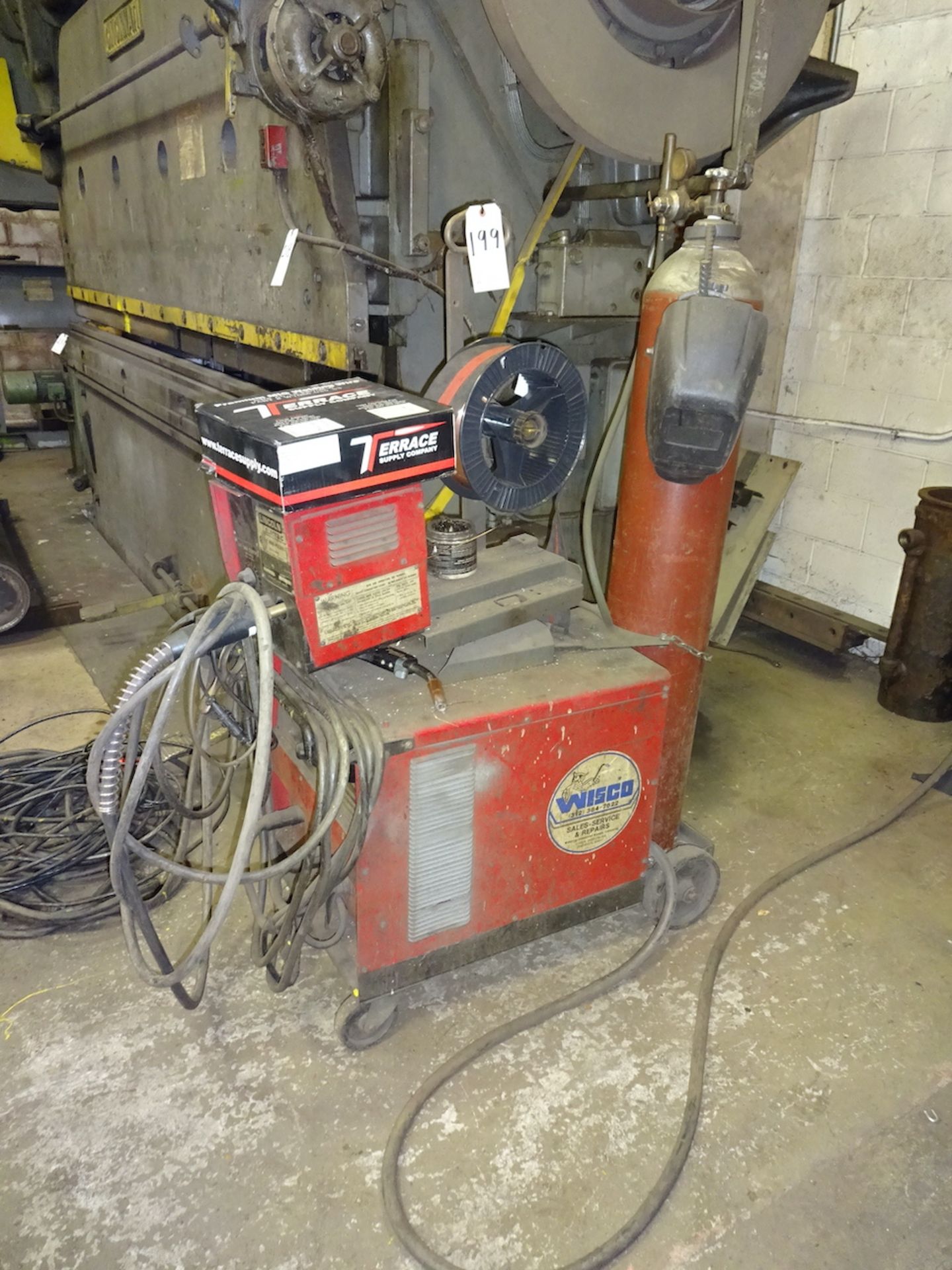 Lincoln Electric 300 Amp Model CV-300 Welder, S/N AC809761, LN-7 Wire Feeder (no tank)