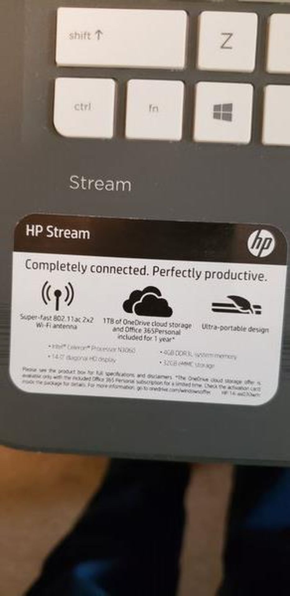 2 HP STREAM NOTEBOOK PC'S MODEL 14-AX030NR - Image 3 of 7