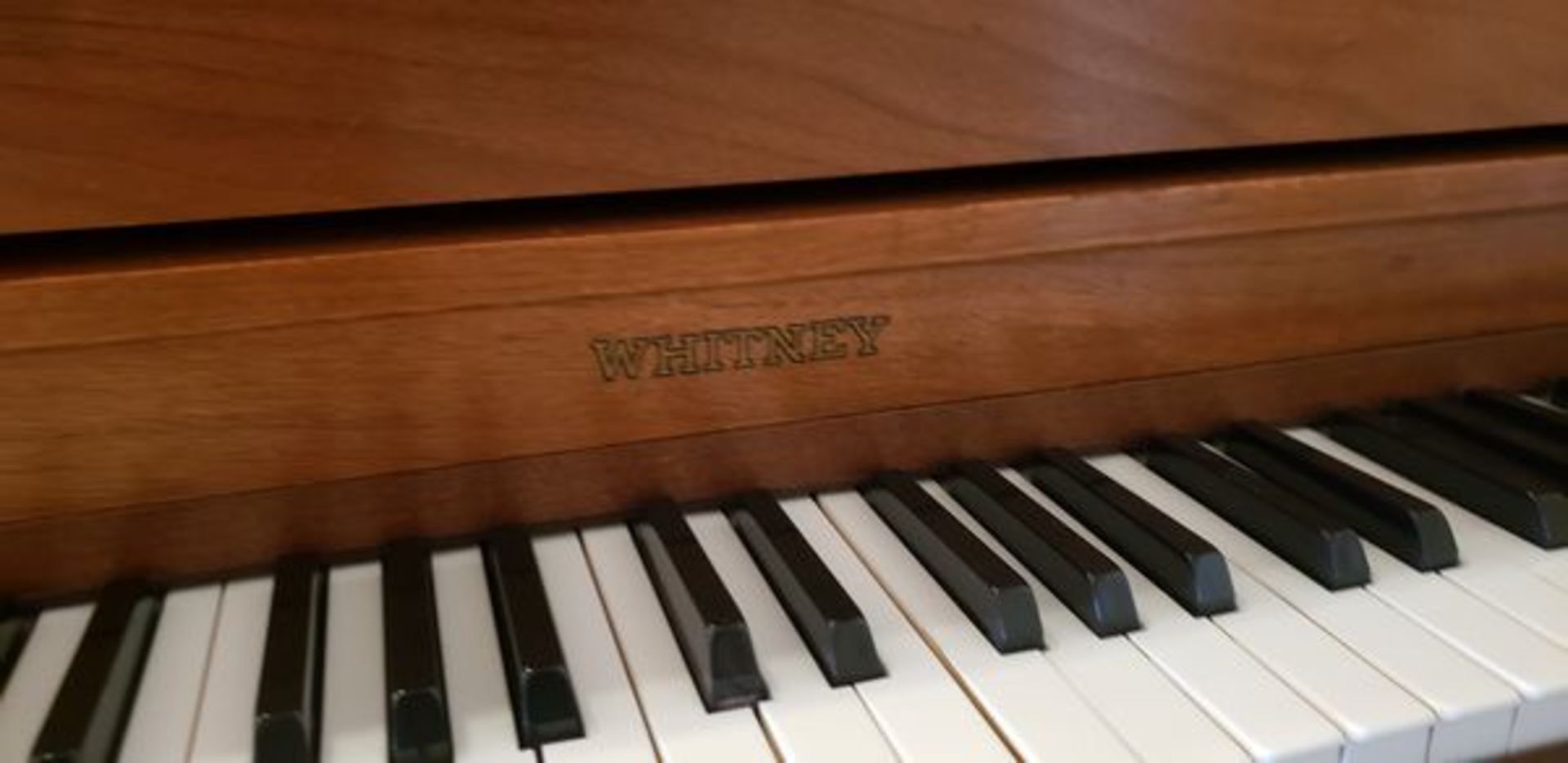 WHITNEY PIANO WITH BENCH - Image 3 of 4