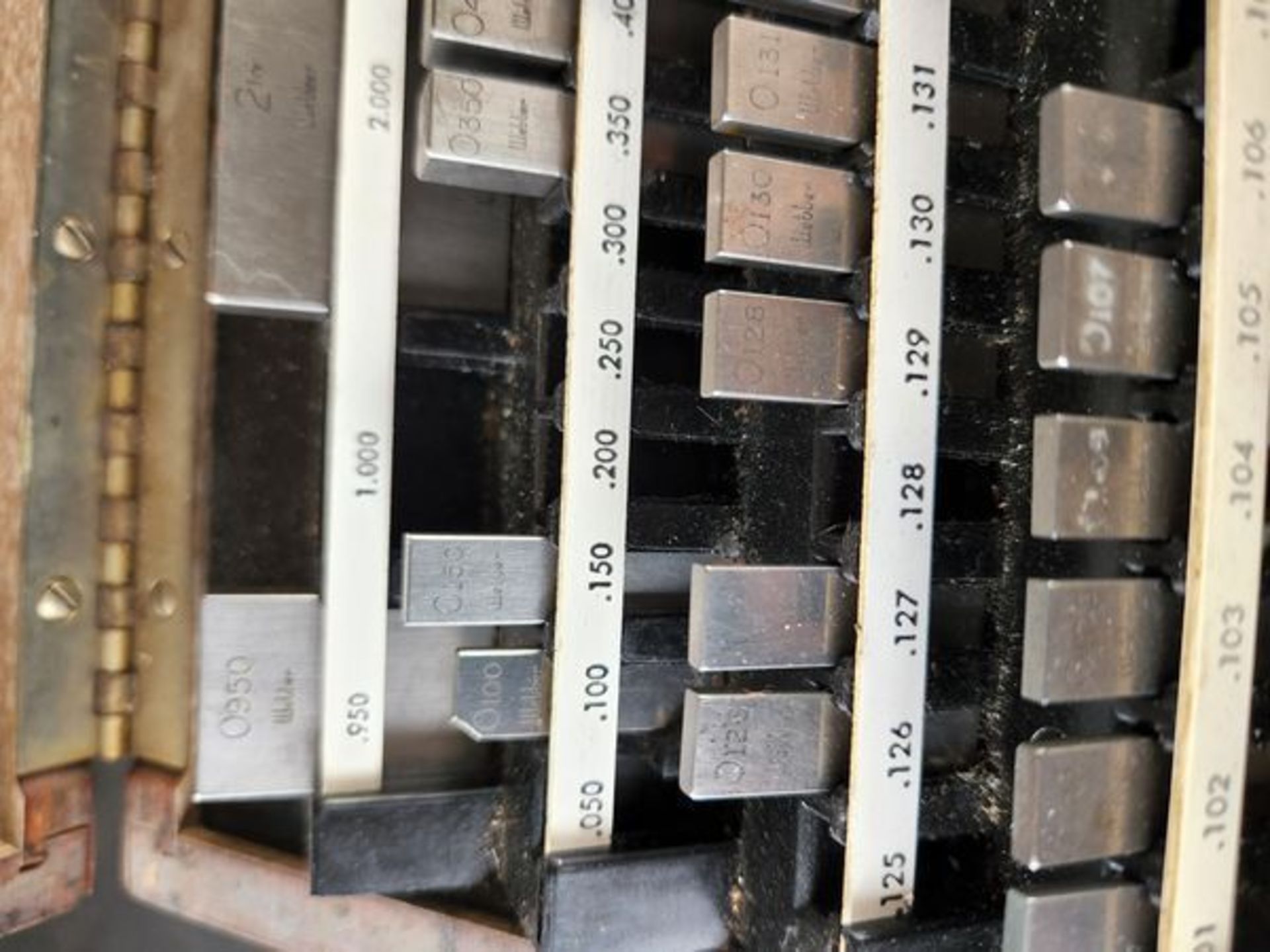 STARRETT MODEL RS84A1 STEEL GAGE BLOCK SET HAS 69 OUT OF 81 BLOCK WITH 12 DUPLICATES - Bild 5 aus 8