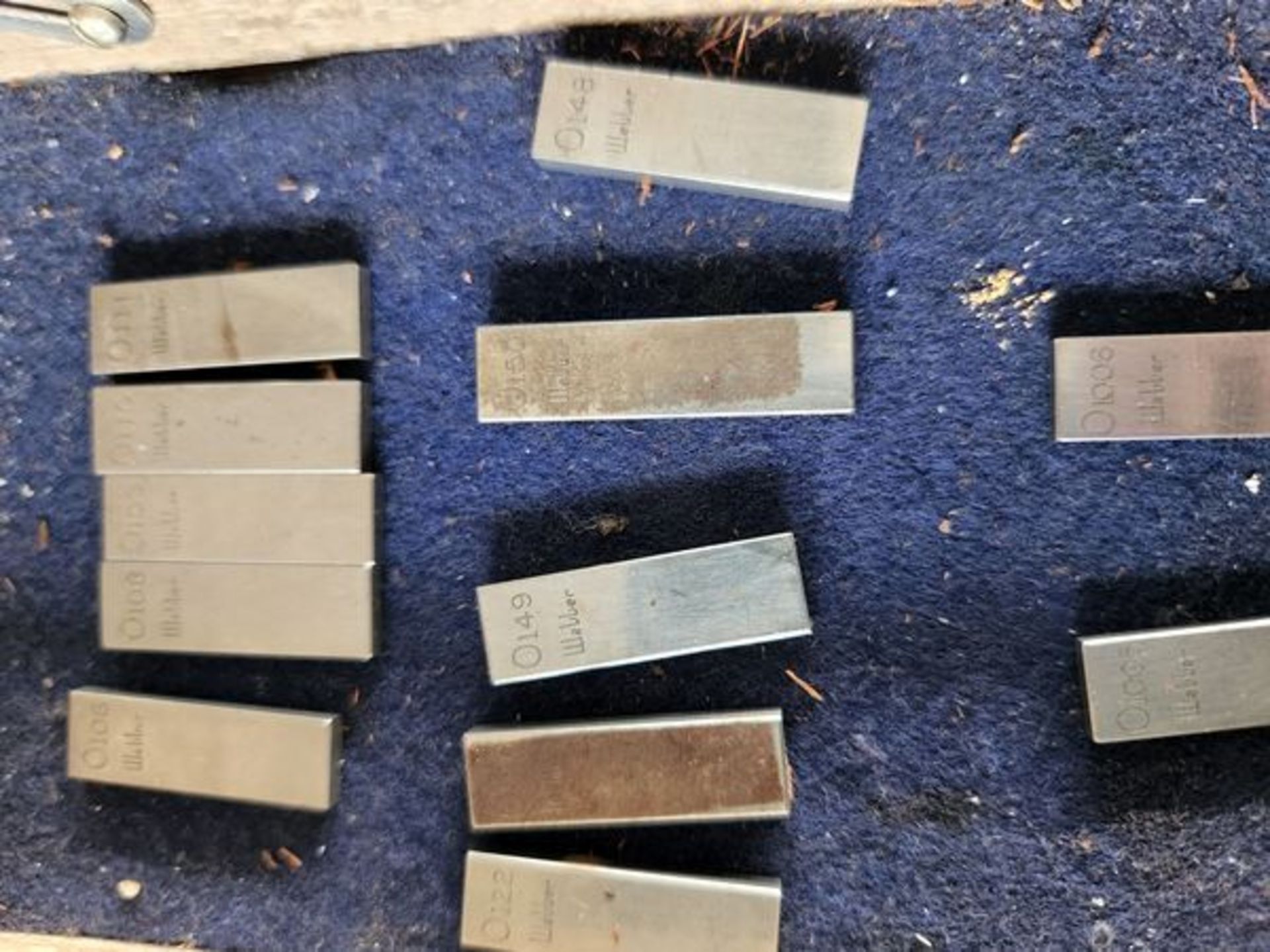 STARRETT MODEL RS84A1 STEEL GAGE BLOCK SET HAS 69 OUT OF 81 BLOCK WITH 12 DUPLICATES - Bild 4 aus 8