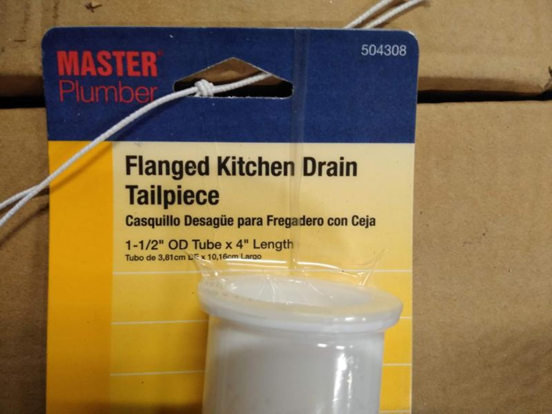 LOT OF 105 MASTER PLUMBER FLANGED KITCHEN DRAIN TAILPIECES - Image 3 of 6