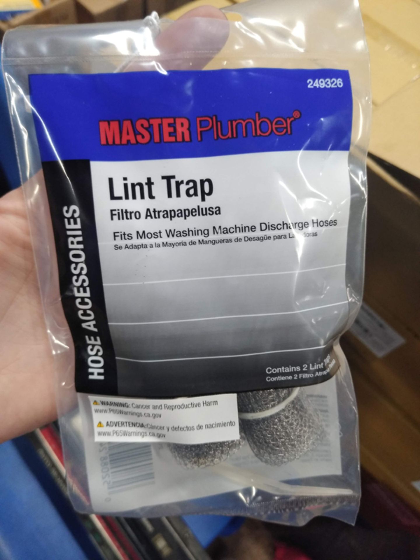 LOT OF 300 NEW IN PACKAGE MASTER PLUMBER LINT TRAPS