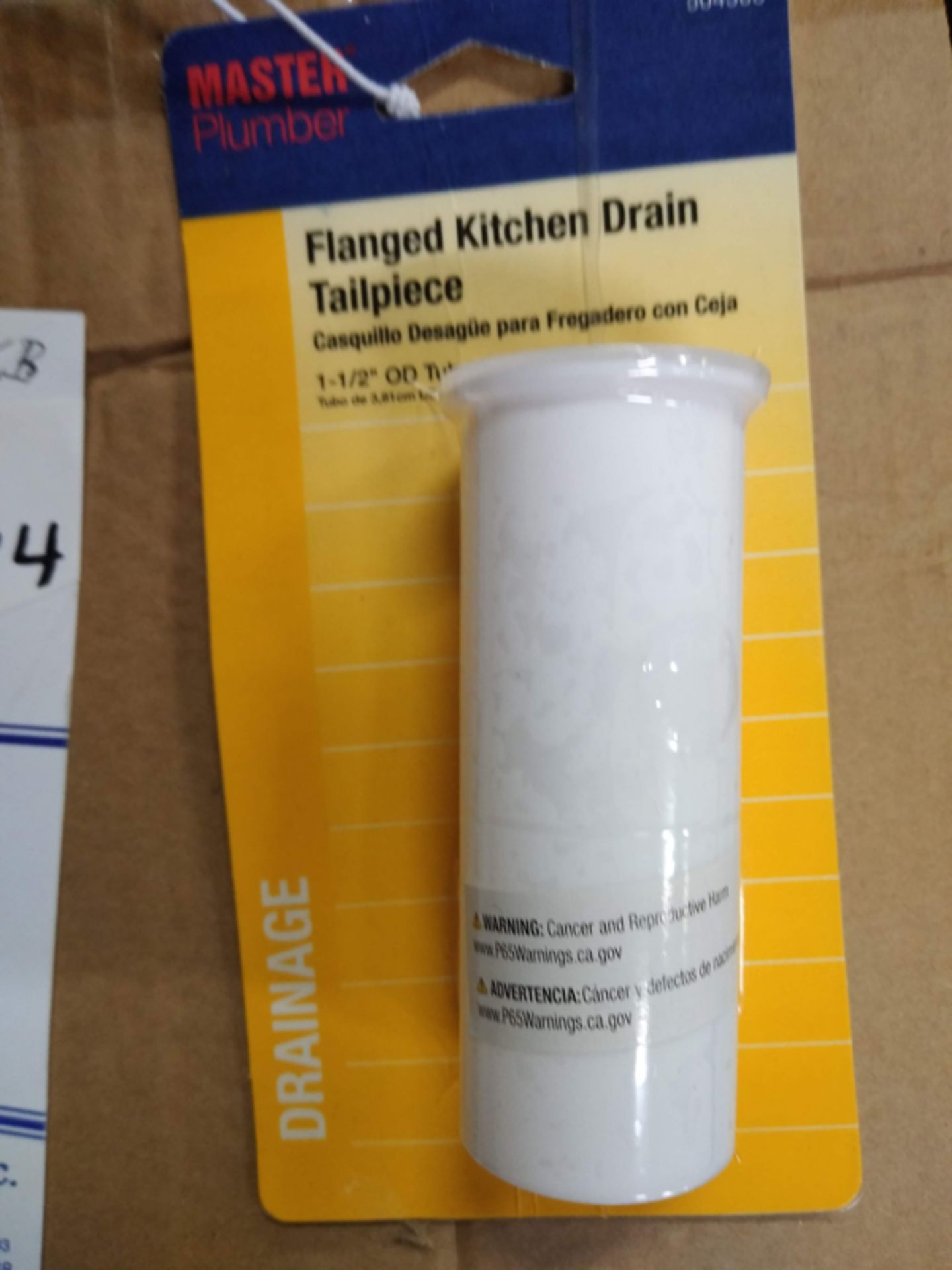 LOT OF 105 MASTER PLUMBER FLANGED KITCHEN DRAIN TAILPIECES