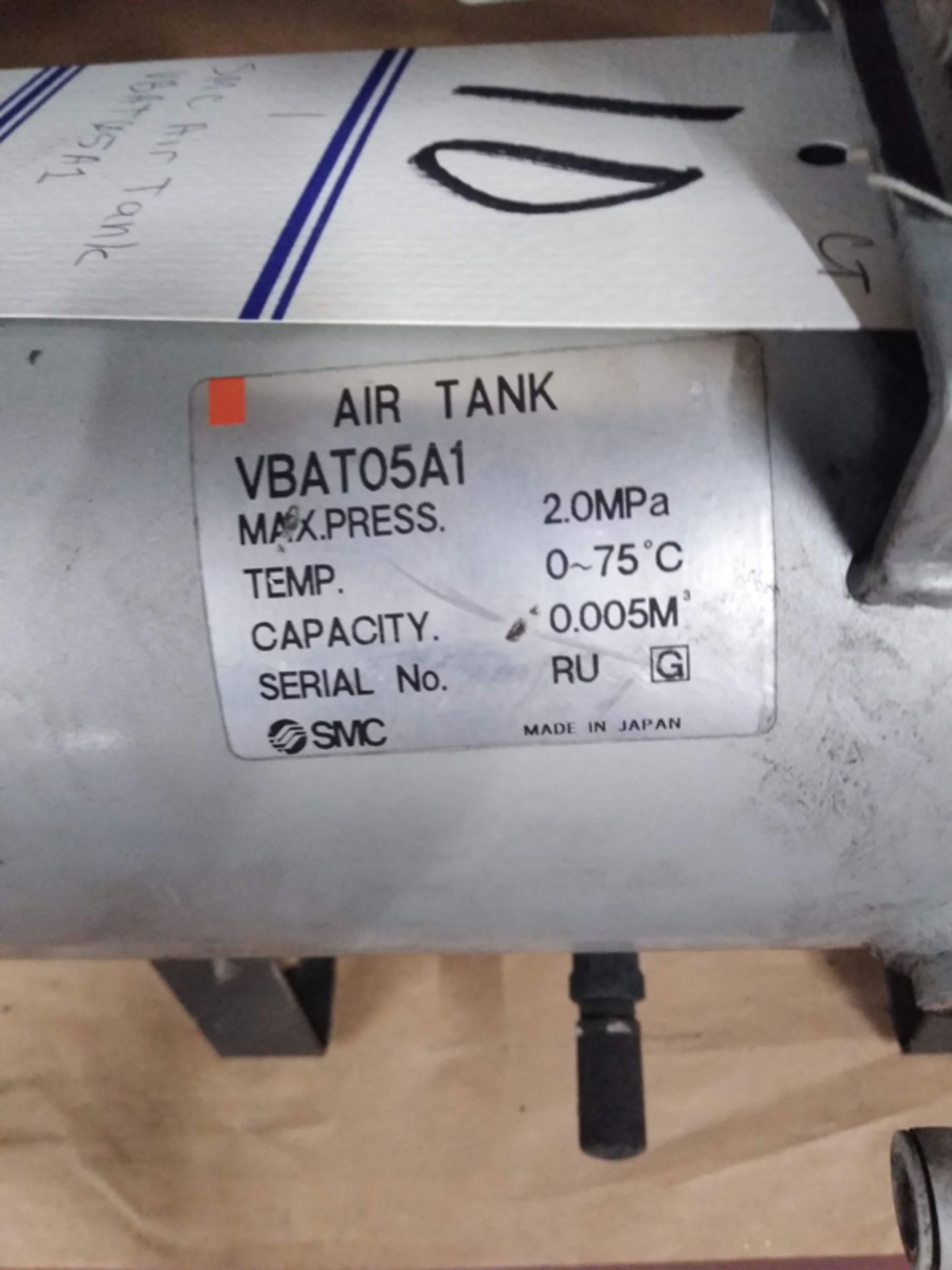 SMC AIR TANK VBAT05A1 - Image 2 of 6