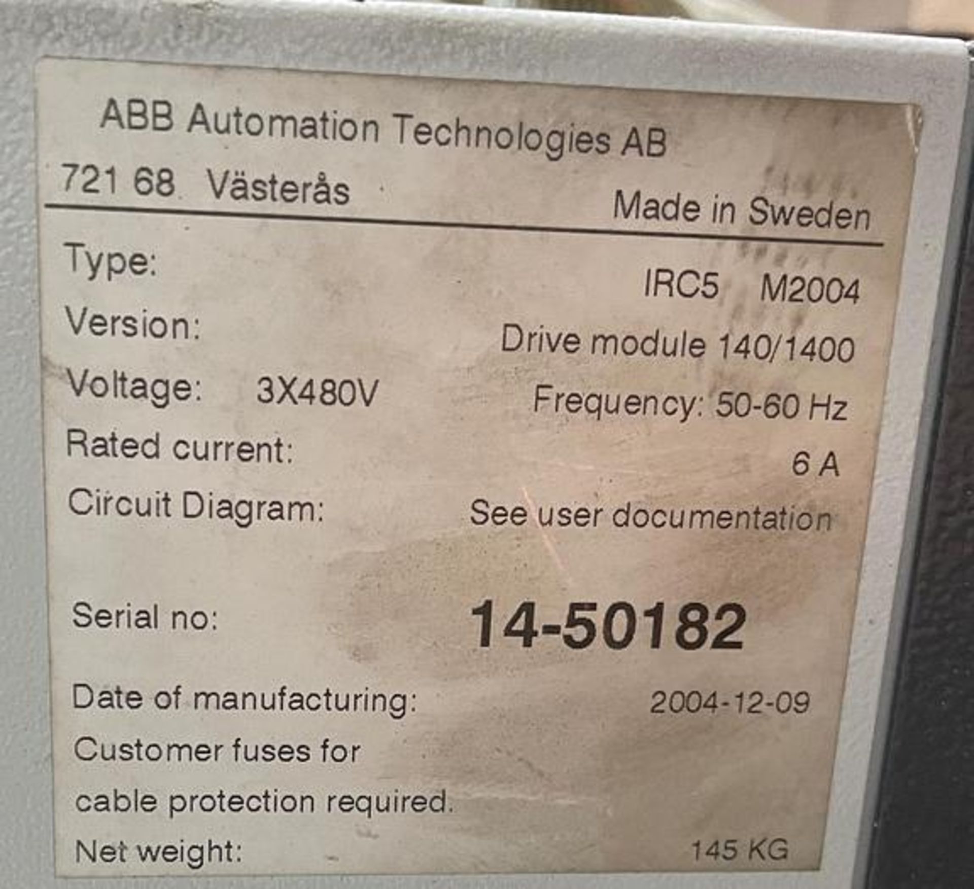ABB IRB 6600-225/2.55 ROBOT CELL WITH 7TH & 8TH AXIS 40KG INDEXING TABLE - Image 10 of 13