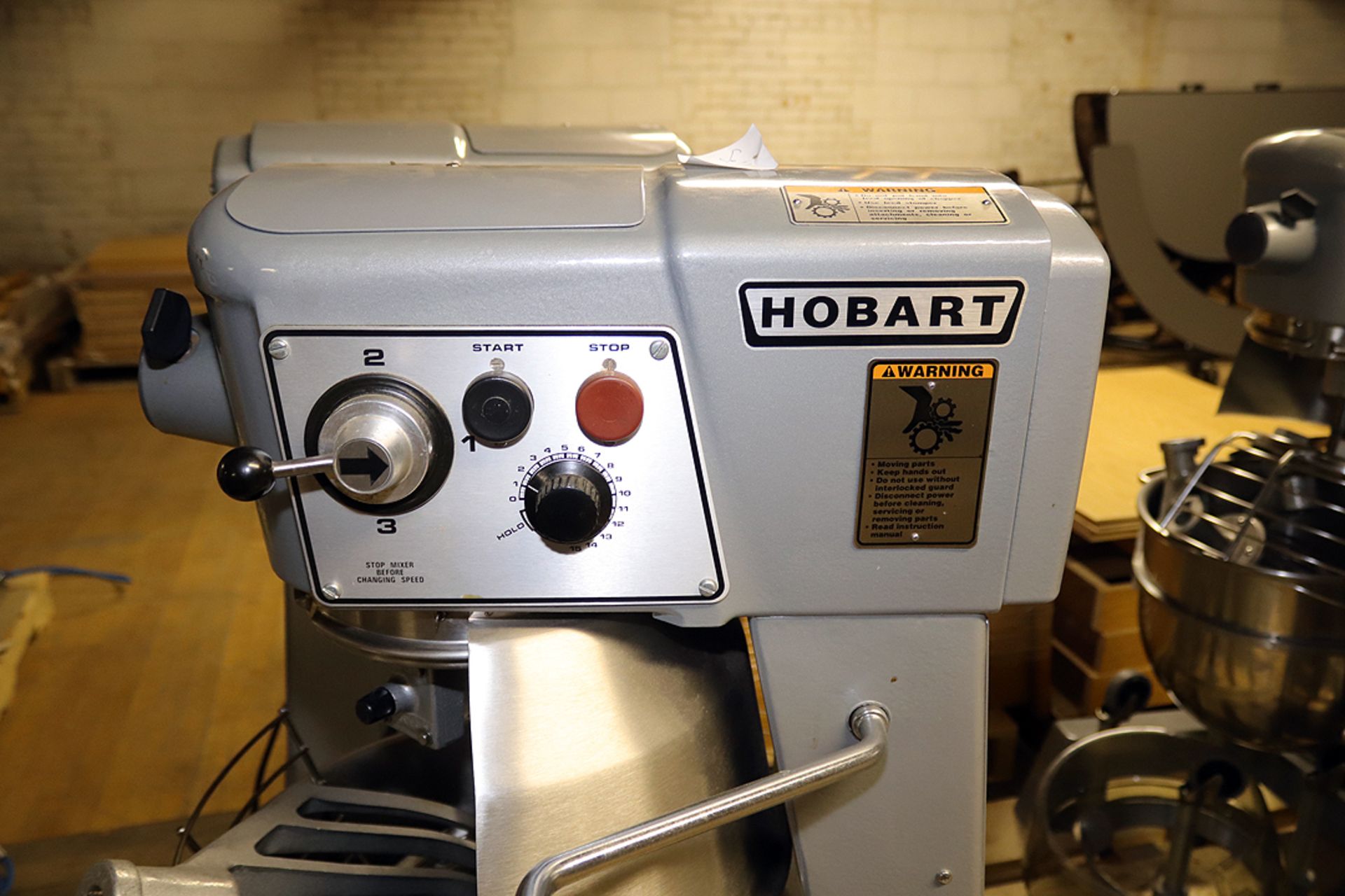 Hobart Commercial Mixer Model D300 with bowl and attachments - Image 2 of 4