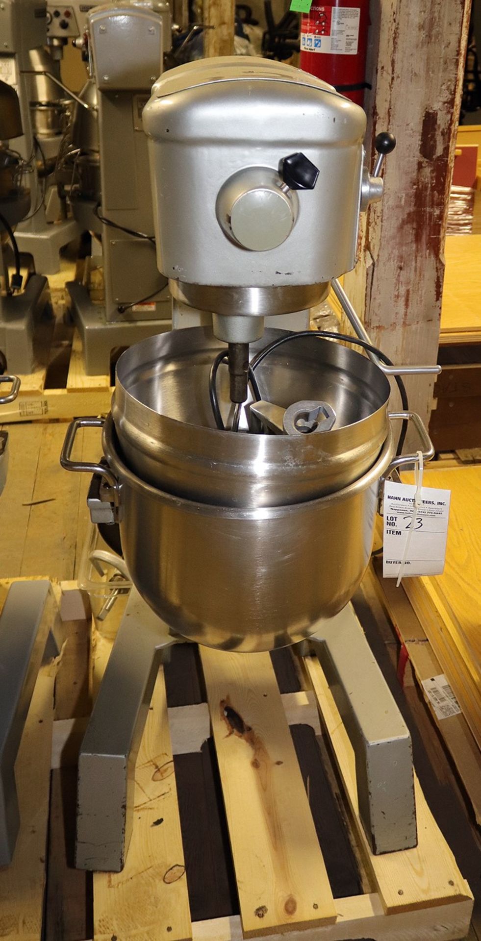 Hobart Commercial Mixer Model D300T with bowl and attachments - Image 2 of 5