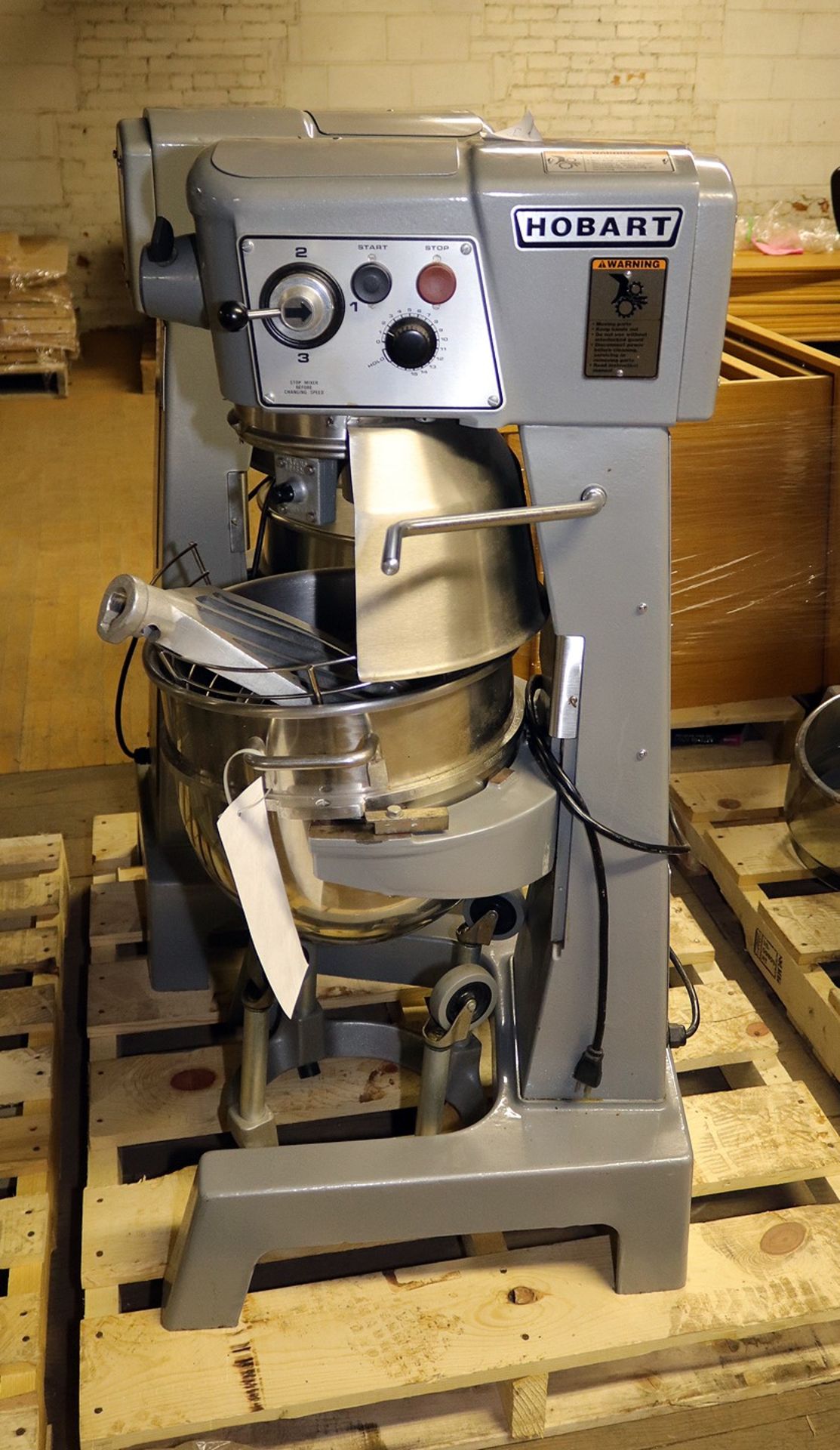 Hobart Commercial Mixer Model D300 with bowl and attachments