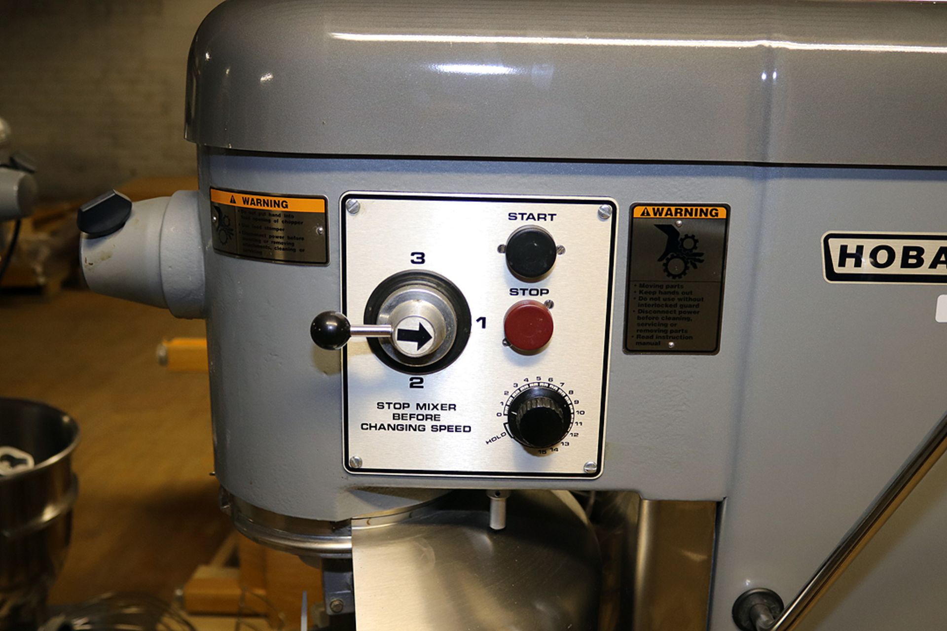 Hobart Commercial Mixer Model D340 with bowl and attachments - Image 3 of 5