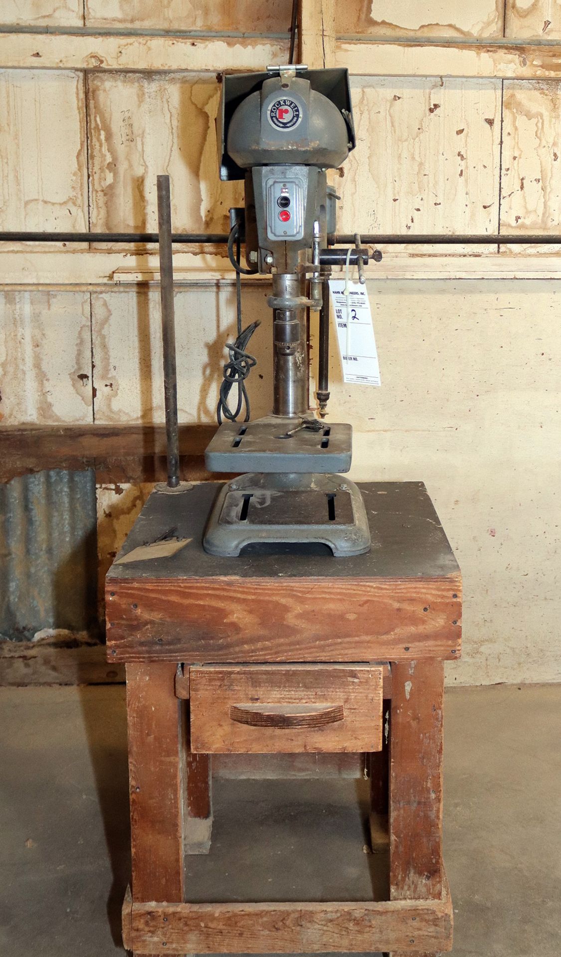 Older Rockwell bench top drill press, AS IS