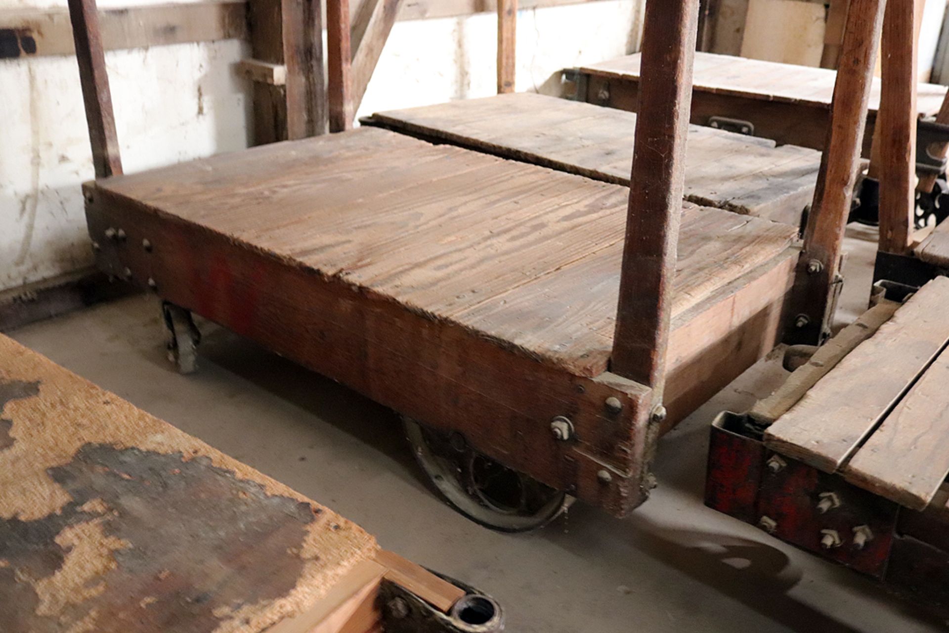 (2) Antique RR carts - Image 3 of 3