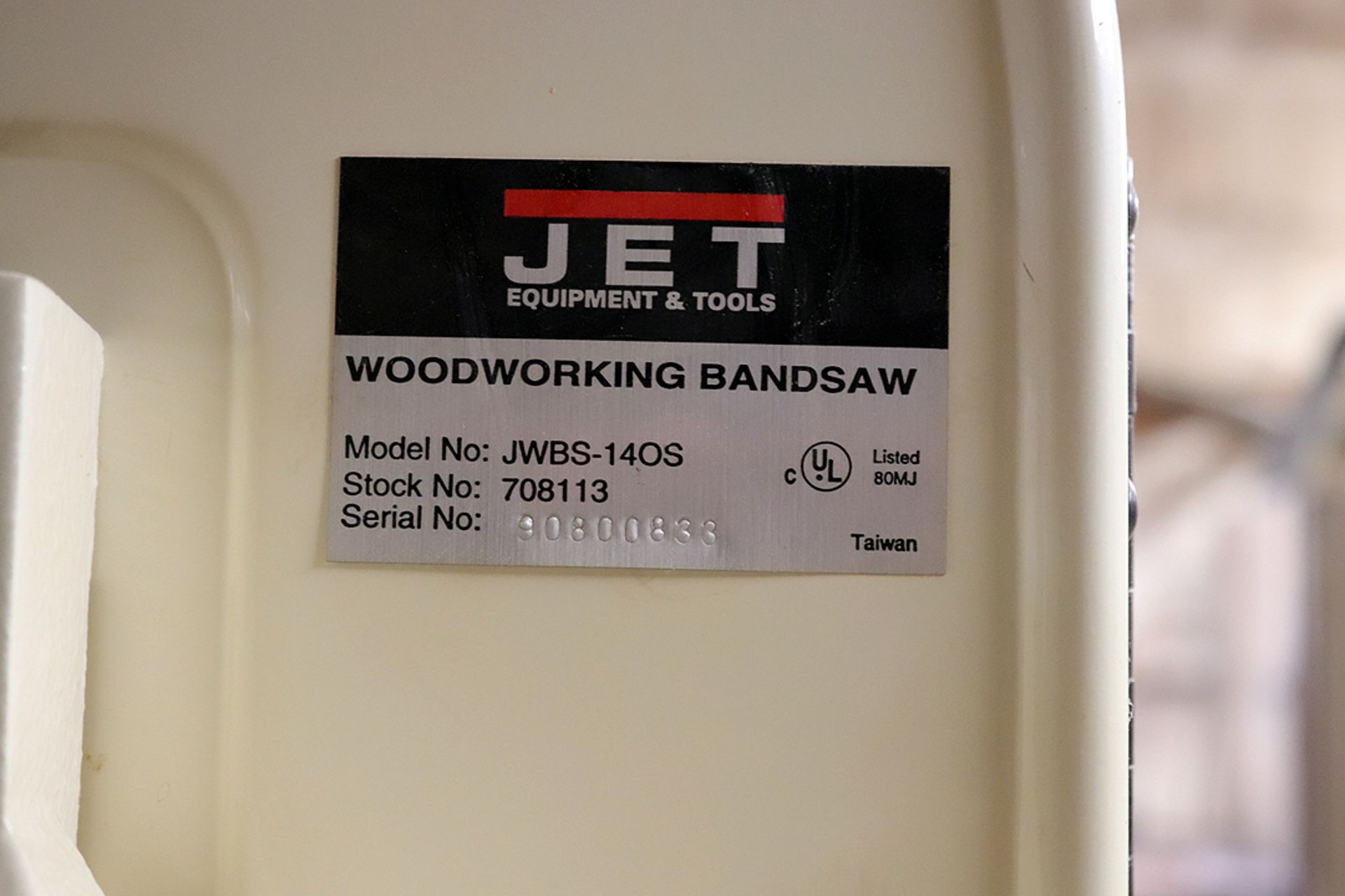 JET floor model band saw, model JWBs-140S, single phase - Image 4 of 8