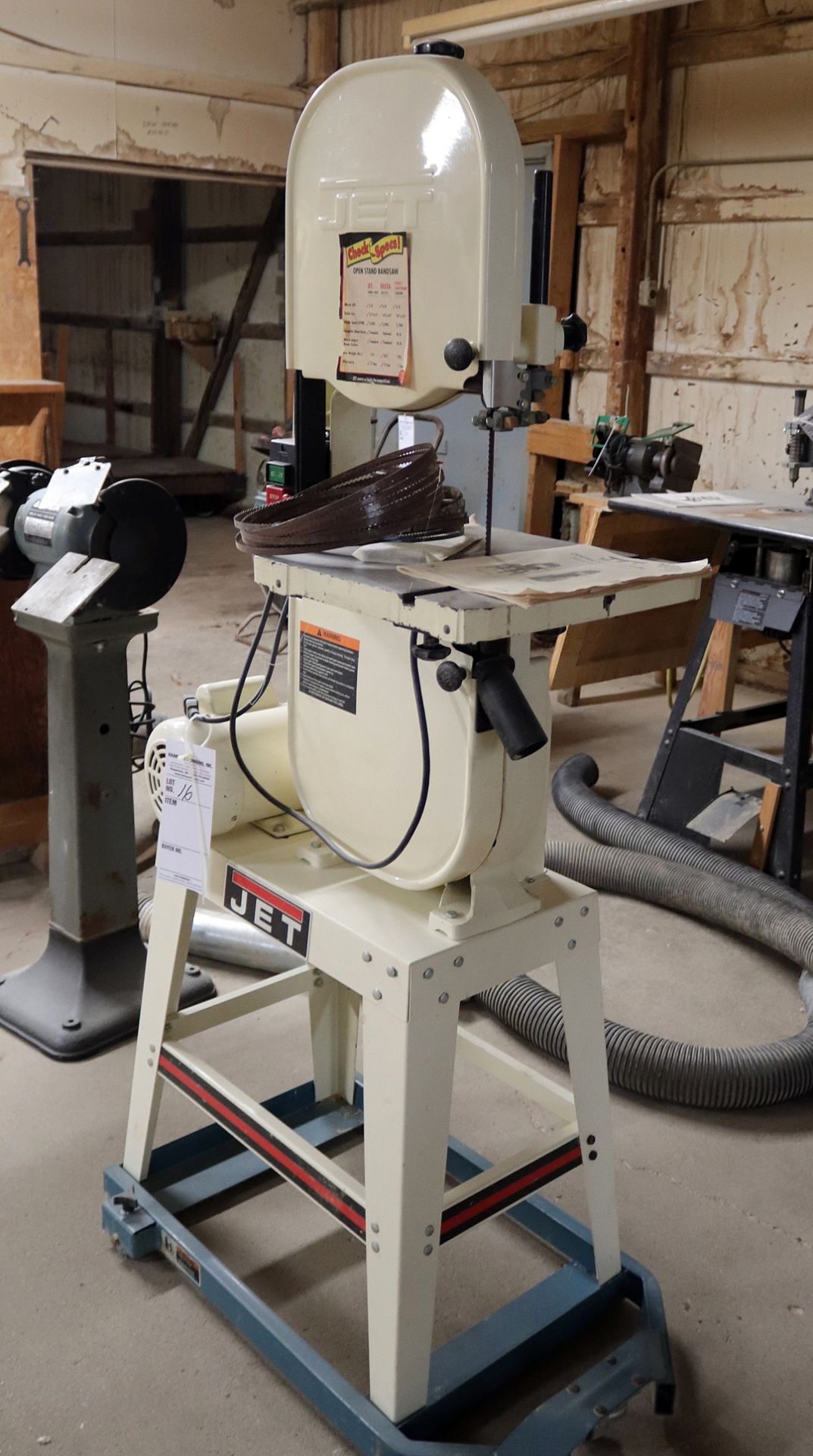 JET floor model band saw, model JWBs-140S, single phase - Image 2 of 8