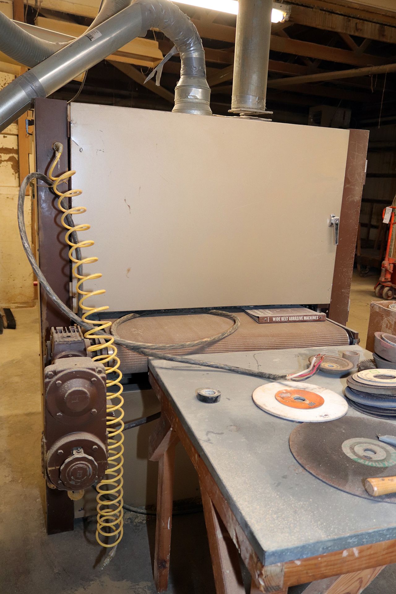 Ramco wide belt sander, model 37T 60, electronic eye is not working and 1 roller needs to be - Image 8 of 9