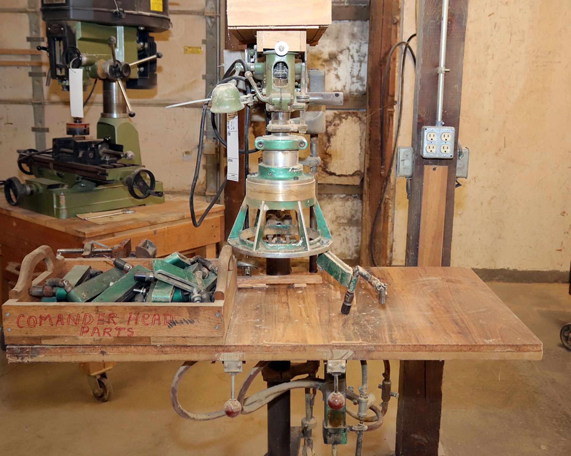 Older multi-head drill press, floor model, AS IS - Image 2 of 7