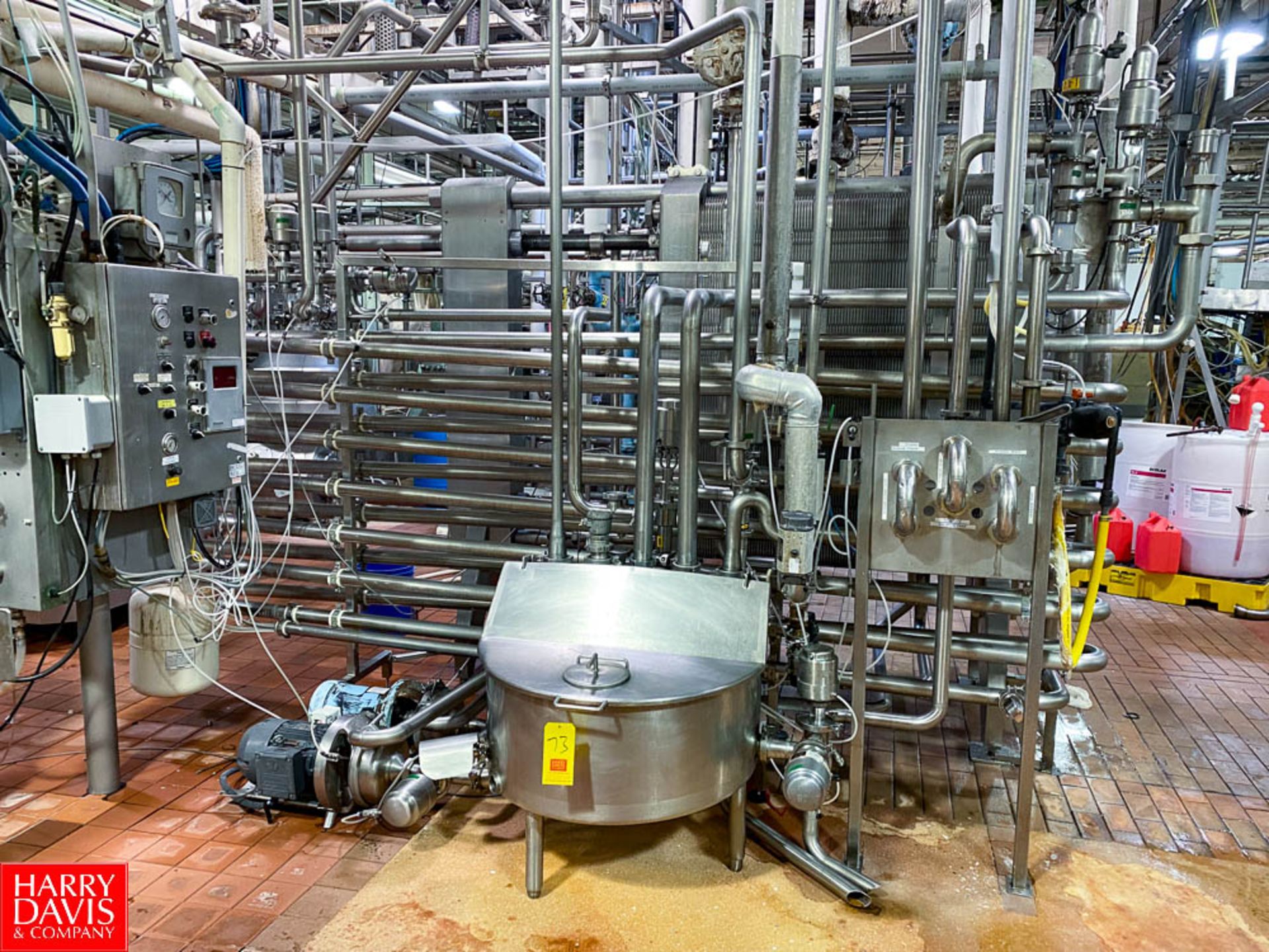 2,100 Gallon (8,000 Liter) HR Milk Pasteurizer Including: APV 4-Zone S/S Frame Plate Heat Exchanger, - Image 2 of 5