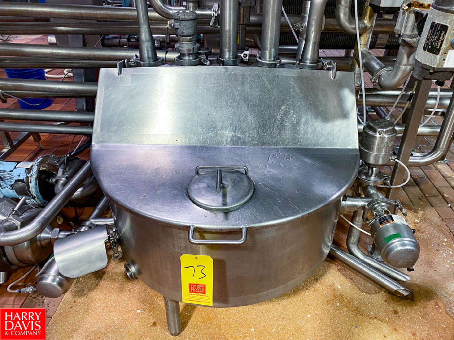2,100 Gallon (8,000 Liter) HR Milk Pasteurizer Including: APV 4-Zone S/S Frame Plate Heat Exchanger, - Image 3 of 5