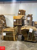 (9) Pallets 8.75"" x 7.75"" x 8.5"" Cardboard Boxes Stamped with 12 x 1 Logbox 10/17
