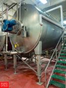 A-L Stainless 4755 Gallon (18000 Liters) Capacity Jacketed S/S Cheese Vat with Sweep Agitation Ou