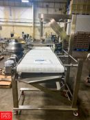 New Dorner 108"" x 32"" S/S Product Conveyor with S/S Clad Drive and Extra Belt