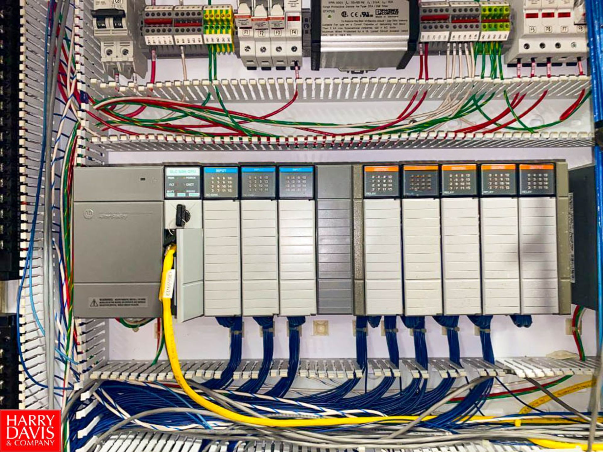 Allen-Bradley SLC 5/01 CPU with (11) I/O Cards Assorted Variable Frequency Drives Automation Direc - Image 2 of 5