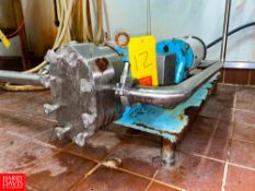 SPX Positive Displacement Pump with Gear Reducing Drive 2 HP 1755 RPM Motor 1.5" S/S Head and Bas