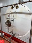 1,600 Gallon S/S Refrigerated Horizontal Tank, with Vertical Agitator - Rigging Fee: $2500