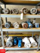 (13) Baldor, Boston Gear and Other Motors, with Gear Reducing Drives up to 5 HP - Rigging Fee: $25