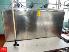 3 Compartment X 300 Gallon S/S Flavor Tank, with Vertical Agitators - Rigging Fee: $500