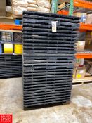 39" x 74" Plastic Pallets - Rigging Fee: $50