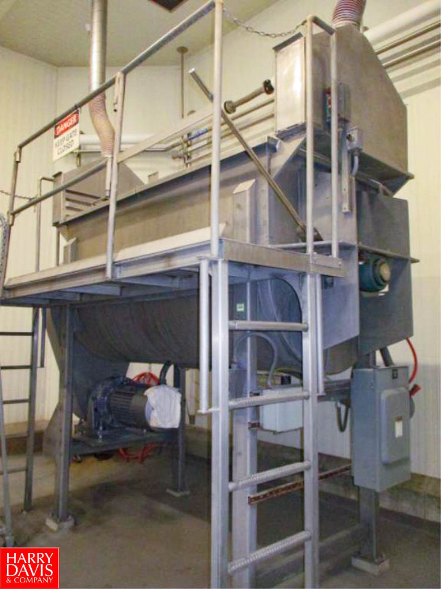 AIM Blending Technologies 5,000 LB Industrial Ribbon Blender HIT# 2322381 with platform - Rigging