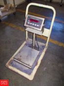 Rice Lake Digital Floor Scale with Cart, iQplus 355 Weight Indicator HIT# 2322332 - Rigging Fee: $
