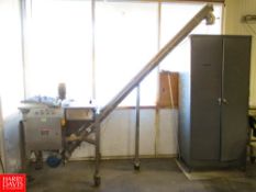 All-Fill, Inc ISW Rotary Screw Conveyor with Mixing Hopper HIT# 2322330 - Rigging Fee: $1,500