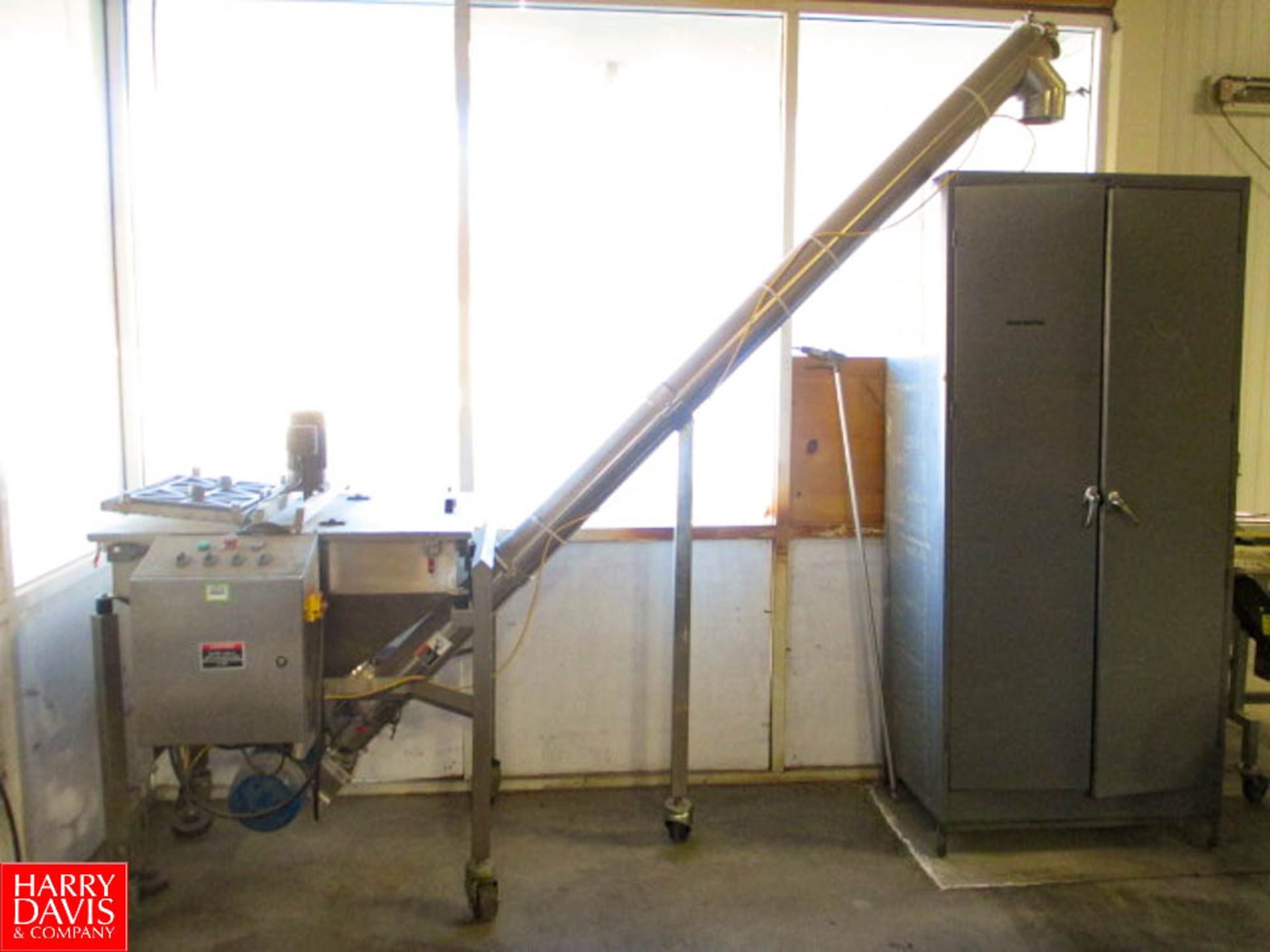 All-Fill, Inc ISW Rotary Screw Conveyor with Mixing Hopper HIT# 2322330 - Rigging Fee: $1,500