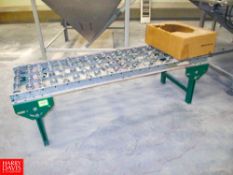 (2) Roller Conveyors Consisting of: (1) 60 x 16", 54 x 16" HIT# 2322406 (Subject to Bulk Bid) -