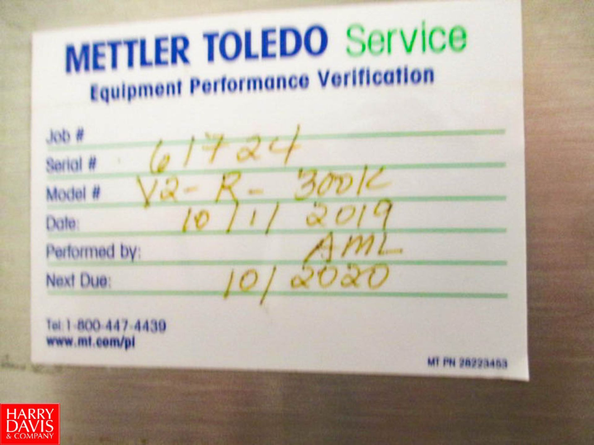 Mettler Toledo / Safeline V2-R-3001C Industrial Metal Detection Systems, S/N: 61724 HIT# 2322394 ( - Image 4 of 4