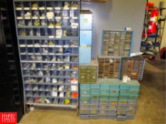 (10) Assorted Parts Bins, with Nuts, Bolts, Washers, Springs, Etc HIT# 2322377 - Rigging Fee: $750