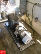 S/S Liquid Sugar Pump Sold Subject to Seller Confirmation - Rigging Fee: $250