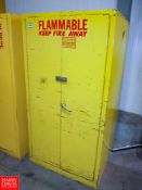 A Sheet Metal Products Se-Cur-All Flammable Materials Storage Cabinet, 60 Gallon HIT# 2322348 -