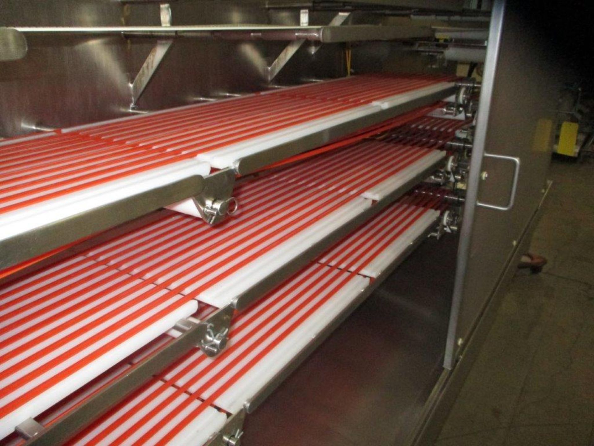 Marchandt Schmidt All S/S Band Type Multi Belt Elevating and Staging Conveyor with S/S Enclosure: - Image 2 of 3
