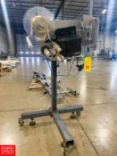 GEI Pressure-Sensitive Labeler with Adjustable Stand - Riggers Fee: $150