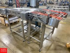 9' Length x 3' Width S/S Directional Product Conveyor with Allen-Bradley PanelView C600 and